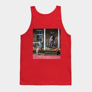 Rabbit living on the farm Tank Top